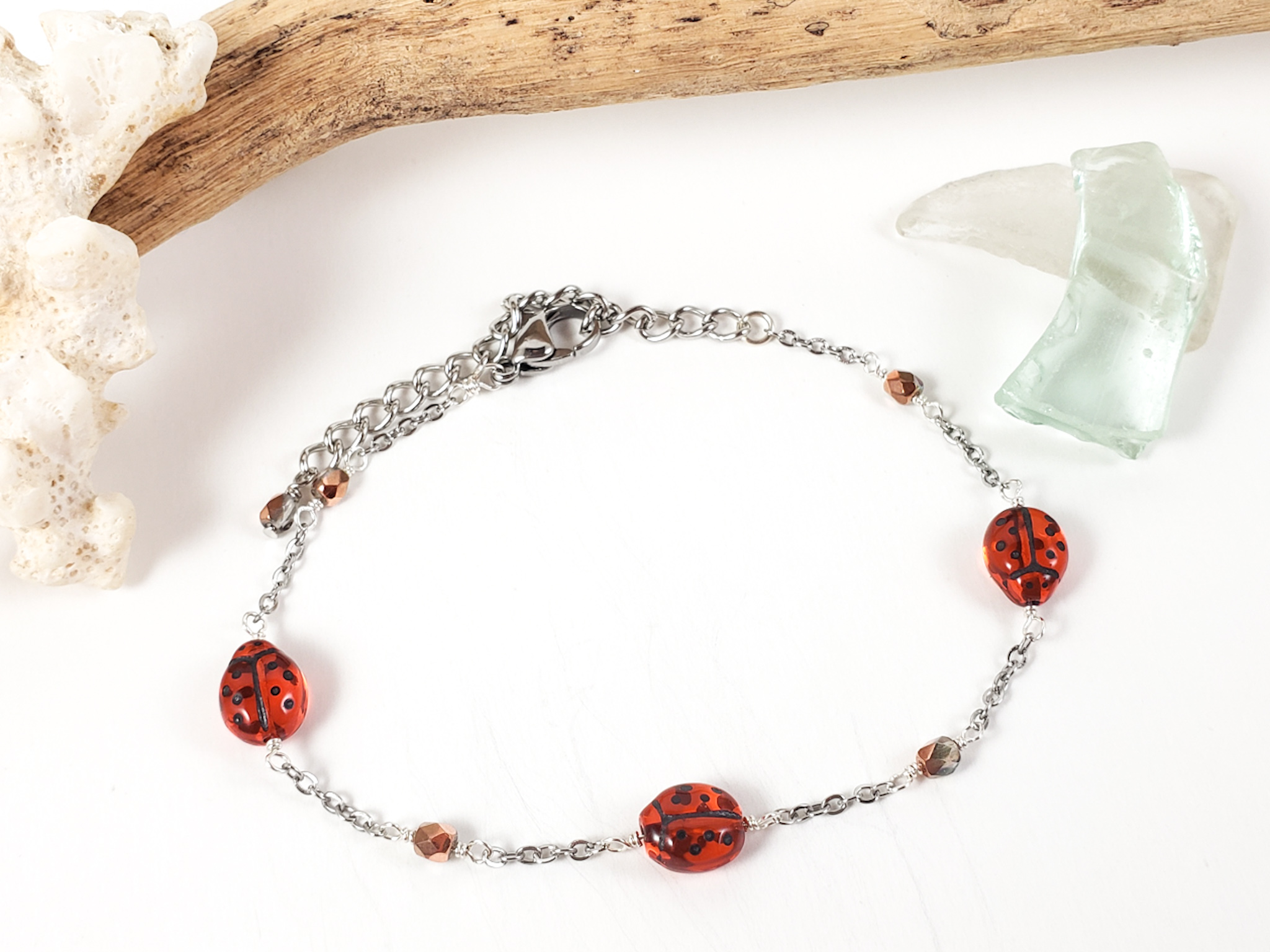Ladybug Bracelet Set 